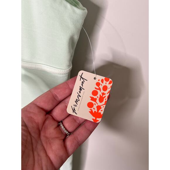 Free People Inbound NWT Sleeveless Square Neck Onesie Jumpsuit Moss Women's L - Picture 10 of 11